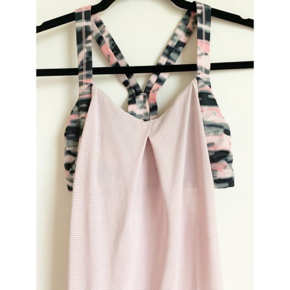 LULULEMON RESTLESS TANK IN PINK CAMO